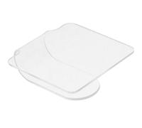 FIXOSHEE Palette de Mélange Transparent Acrylique pour Maquillage et Manucure Plateau Mixte Ergonomique pour Fond de Teint Vernis et Outil Pratique pour Nail Art et Personnalisation