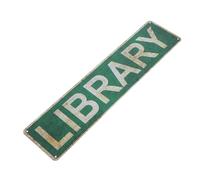 FIXOSHEE Panneaux Décoratifs Pour Bibliothèque Vintage En Étain Imperméable, Dimensions, Art Mural Thème Lecture, Pour Maison Et Espaces Extérieurs, Décoration Murale Rustique Et Artistique