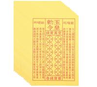 FIXOSHEE Papier D'offrandes Sacrées Jaune Traditionnel 900 Feuilles pour Funérailles, Rites Ancestraux et Culte des Ancêtres, Papier de Sacrifice pour Cérémonie Funéraire et Jour