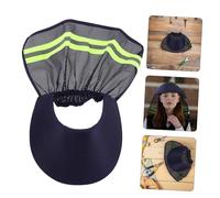 FIXOSHEE Pare Soleil pour Casque de Sécurité avec Moustiquaire Respirante et Bandes Réfléchissantes Protection UV Ajustable pour Travailleurs Extérieur Accessoire Casque Chantier