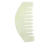 FIXOSHEE Peigne de Massage Jade pour Crâne et Corps Petit Peigne à Dents Larges pour Massage Du Chevelu Outil de Grattage Relaxant et Stimulant Soins Peau