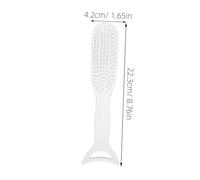FIXOSHEE Peigne Démêlant Antistatique Nylon pour Coiffure et Massage Outil Guasha Double Usage et Filles Design Sirène Transparent