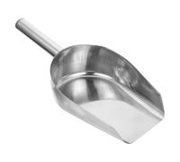 FIXOSHEE Pelle Multifonctionnelle en Acier Inoxydable Grosse Capacité pour Glaçons et Farine, Surface Lisse Antiadhésive, Poignée Soudée Solide, Ustensile la Cuisine Inox Professionnel