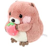 FIXOSHEE Peluche Marmotte en Peluche Rose 20 CM et Câlin pour Tout-Petit pour Garçon et Filles Présent d'anniversaire Décoration Chambre Garçon et Filles