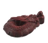 FIXOSHEE Pendentif Dragon en Bois Sculpté, Décoration Suspendue Artisanale, Accessoire Paquet Unisexe, Couleur Bois Naturel, Ornement Diy, Présent Fête, Usage Quotidien