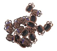 FIXOSHEE Pendentifs Scarabée Égyptien En Alliage 20 Pièces Bleu Diy Bijoux Artisanat Création Pour Bracelets Et Colliers Accessoires Mode Présent Fête Loisirs Créatifs