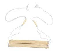 FIXOSHEE Perchoir en Bois de Coq Balançoire Suspendue pour Poules Grandes Tailles Fourniture pour Cages à Oiseaux Jeu D’équilibre Poulets et Volailles