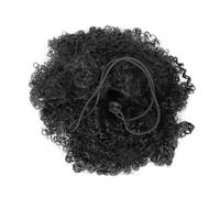 FIXOSHEE Perruque Afro Bouffante Courte Synthétique pour Femme Cheveux Bouclés Naturels Coiffure Afro Kinky Style Réaliste pour Cosplay et Usage Quotidien