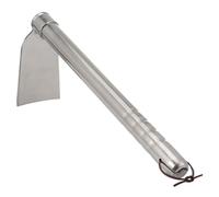 FIXOSHEE Petite Houe de Jardin en Acier Inoxydable 38,5 Cm, Outil Manuel de Binage et Désherbage pour Maison et Jardin, Charrue à Main Résistante et Légère, Outil de Plantation Polyvalent