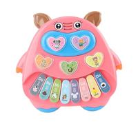 FIXOSHEE Piano Électronique Éducatif pour Garçon Fille Rose Éveil Musical Sûr et Instrument Pédagogique pour Garçon Fille