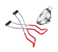 FIXOSHEE Pince à Bocaux Antidérapante pour Cuisine Lève-bocal Ergonomique Solide Prise Sécurisée pour Bocaux et Conserves de Toutes Portable Polyvalent