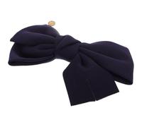 FIXOSHEE Pince à Cheveux avec Nœud en Tissu Bleu Marine Mécanisme à Ressort Doux pour Maintien Sécurisé Accessoire pour Coiffures Variées Épingle Décorative pour Femmes et Filles Clip