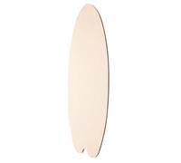 FIXOSHEE Planche de Surf Décorative en Bois Brut à Suspendre Panneau Mural Forme Planche de Surf Vierge Décoration Murale DIY pour Chambre et Salon Ambiance Plage Ornements Nautiques