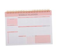 FIXOSHEE Planificateur Hebdomadaire à Spirale Carnet de Planification Travail et Vie Agenda Compact pour Organisation des Tâches et Repas pour Bureau École et Maison