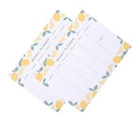 FIXOSHEE Planificateur Hebdomadaire Bloc-notes 2pcs en Papier Facile à Écrire pour Organiser Tâches Bureau Agenda Semainier Pratique