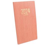 FIXOSHEE Planner 2024 A6 En Carnet De Planning Quotidien En Anglais Agenda Et Organiseur De Tâches Cahier De Notes Pour Usage Quotidien Et Gestion Ménagère Format Compact Pratique