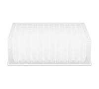 FIXOSHEE Plaque à Puits Profonds Transparente 96 Puits 22 Ml à Fond Rond Lot de 5 Plaques de Laboratoire Automatisées pour Stockage Pipetage et Analyses Biochimiques en Laboratoire