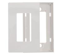 FIXOSHEE Plaque Murale sans Vis Blanche pour Prise Électrique Simple Résistance Haute Température Installation Facile pour Bureaux et Cuisines