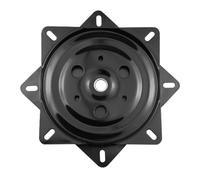 FIXOSHEE Plaque Pivotante Carrée 20 Cm 1,5 Mm en Métal Noir Support Chaise Pivotante Mécanisme à Roulement Robuste pour Tabouret de Bar Fauteuil Inclinable Usage Meuble Salon