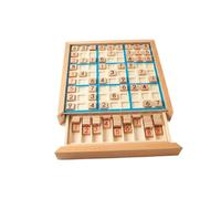 FIXOSHEE Plateau de Jeu Sudoku en Bois 9X9 Chiffres Puzzle Éducatif pour Développement du Raisonnement Logique Jeu D’Entraînement Cérébral pour Garçon et Filles et Couleur Aléatoire
