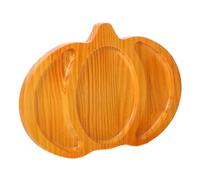 FIXOSHEE Plateau de Service Citrouille Halloween Plateau à Compartiments Sections pour Apéritifs Fruits Fromages et Bonbons pour Thanksgiving