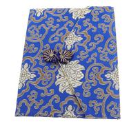 FIXOSHEE Pochette Rectangulaire en Brocart Brodé pour Écritures et Bijoux, Fermeture Éclair, Tissu Solide, Paquet Biblique Multifonctionnel pour Rangement à Main, Usage Religieux