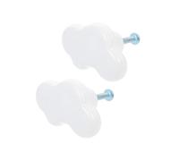 FIXOSHEE Poignée Meuble Porcelaine Blanche Petite Bouton Tiroir Simple Poignée Armoire Élégante pour Chambre et Cuisine