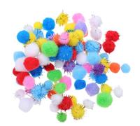 FIXOSHEE Pompons Pailletés Colorés 400 Pcs Petits Pompons Duveteux 1-15 CM en Polypropylène Assortiment Multicolore pour Loisirs Créatifs Décorations Festives et Activités Manuelles
