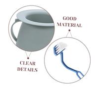 FIXOSHEE portables bouteille de collecte d'urine pot de seau de commode de chevet pot de chambre urinoir pipi pour patient Femmes de conteneurs d'urine pp Vert clair