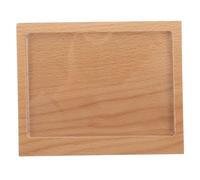 FIXOSHEE Porte-Cartes de Table en Bois Massif 90X128 MM Panneau Acrylique Incliné Support Porte-Étiquette pour Restaurant Présentoir Menu Polyvalent pour Cafés Boutiques et Événements