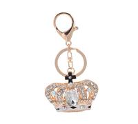 FIXOSHEE Porte-clés Couronne Cristal Léger Décoratif pour Sacs et Clés Bijou Mode Pratique et Portable