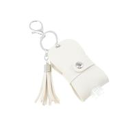 FIXOSHEE Porte-clés Porte-bouteille Portable 30ml Housse En Cuir Et Couvercle Étanche, Design Compact Et Pratique, Pour Voyage, Randonnée Et Usage Extérieur