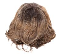 FIXOSHEE Postiche Courte Bouclée Pour Femme Taille Unique Jaune Réaliste Postiche à Dentelle Frontale Usage Fête Et Cosplay