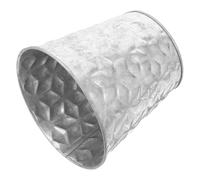 FIXOSHEE Pot à Crayons en Métal Naturel Rangement Bureau Multifonction pour Stylos et Pinceaux Organiseur Ouvert Solide Mini Seau 1 Pièce pour Décoration Rentrée Scolaire et Chambre