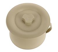 FIXOSHEE Pot de Chambre pour Garçon et Filles avec Couvercle Urinoir de Chevet en Plastique Renforcé Capacité Moyenne Couleur Jaune Clair Pot d'Urine Multifonctionnel pour Personnes