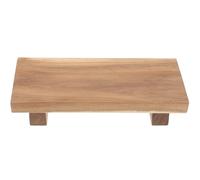 FIXOSHEE Présentoir à Bols en Bois Rectangulaire Multi-Fonction pour Salle de Bain et Maison, Support de Bol Compact et Gain de Place Couleur Kaki
