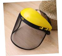 FIXOSHEE Protection Complète avec Visière Grillagée pour Débroussailleuse et Tronçonneuse Casque Réglable et Ventilé pour Travaux Forestiers