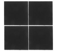 FIXOSHEE Protège-Talons Antidérapants en Caoutchouc Noir 60X60X52 MM Kit de Réparation 2 Paires Coussinets Silencieux et Résistants pour Semelles de Chaussures à Talons Hauts