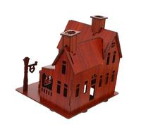 FIXOSHEE Puzzle Créatif Bois pour Garçon Fille Modèle de Villa Décorative DIY Éducatif à Assembler Développement Créativité et Patience