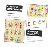 FIXOSHEE Puzzle Éducatif Bois Arabe pour Garçon Fille de Jeu de Lettres et Chiffres Développement Cognitif Coordination Main Œil Préscolaire Montessori