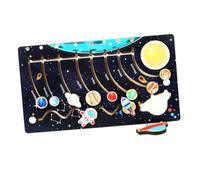 FIXOSHEE Puzzle Système Solaire Bois Jouet Éducatif Astronomie pour Garçon et Filles Jeu d'apprentissage Spatial Développement Logique et Observation Activité Préscolaire 1 Ensemble