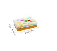 FIXOSHEE Puzzle Tangram Bois Bois pour Garçon Fille avec Boîte Fer Jeu Montessori de Formes Géométriques Casse-tête Éducatif pour Garçons et Filles Dès Ans Développement Motricité et