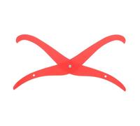 FIXOSHEE Règle Plastique Incurvée Rouge pour Poterie et Argile Outil de Mesure Précis pour Dimensions Intérieures et Extérieures Gauge Multifonction pour Sculpture Céramique