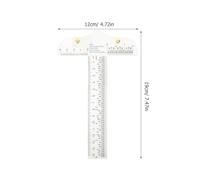 FIXOSHEE Règle T Transparente Plastique Rigide pour Mesure et Marquage Précis Outil Multifonction pour Dessin Menuiserie et Travaux Manuels