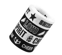 FIXOSHEE Rubans de Pom-Pom Girl Noirs et Blancs en Polyester 4 Rouleaux de 5 Mètres Rubans D’Encouragement pour Loisirs Créatifs Emballage Présent et Décoration Sportive