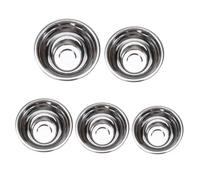 FIXOSHEE Saladier Inox Profond Bol Multifonction pour Salade de Fruits Battre Œufs et Servir Légumes Bol de Cuisine Stable pour Maison et Restaurant