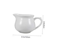 FIXOSHEE Saucière Céramique Traditionnelle Verseur de Sauce pour Cuisine et Restaurant Poignée Ergonomique pour Sauces Chaudes et Froides pour Vinaigrettes et Condiments