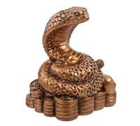 FIXOSHEE Sculpture Serpent Résine Réaliste pour Décoration Intérieure et Jardin Figurine Miniature Élégante pour Bibliothèque Bureau et Entrée Ornement Animalier Décoratif