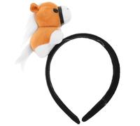 FIXOSHEE Serrage-Tête Cheval en Peluche Mignon Bandeau pour Cheveux Cosplay Accessoire Animal pour Fête Nouvel An 2026 Serrage-Têtes Kawaii Oreilles D’Animal Couvre-Chef Léger et