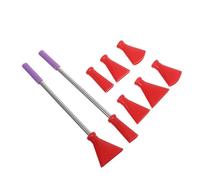 FIXOSHEE Set Accessoires de Peinture Acrylique avec Buses Acier Inoxydable et Pailles Soufflantes pour Contrôle Précis Kit Polyvalent pour Artistes de Peinture Fluide et Techniques de